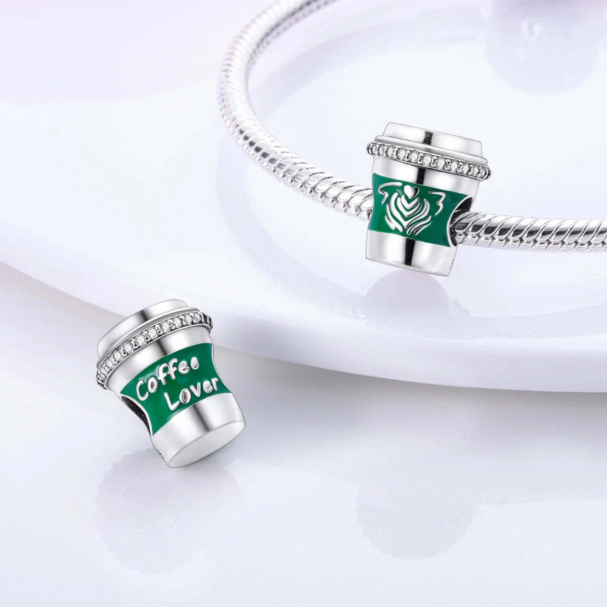 Coffee Cup Charms 925 Silver Beads For Woman Fit Original Bracelet Making Fashion Jewelry Lootquake LLC  Techno geeks
