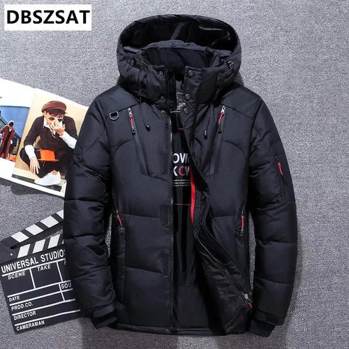 -20 Degree Winter Down Coat Men White Duck Down Parkas Jacket Mens Thick Warm Snow Parka Jacket Overcoat Windbreaker Warm Parkas Lootquake LLC  Techno geeks