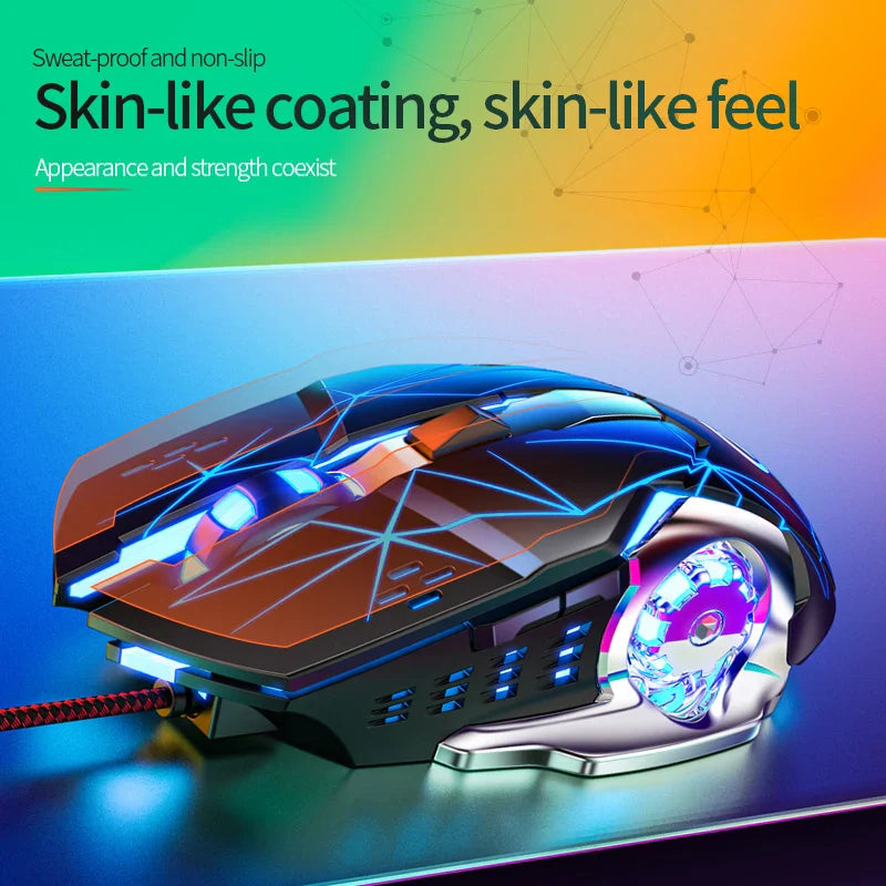 G15 Mechanical Gaming Mouse 7-Color Breathing Light Wired Laptop USB Desktop Office Computer Gaming Mouse Mute Lootquake LLC  Techno geeks