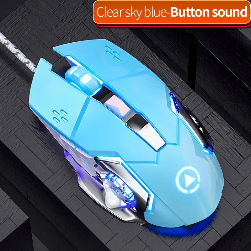 G15 Mechanical Gaming Mouse 7-Color Breathing Light Wired Laptop USB Desktop Office Computer Gaming Mouse Mute Lootquake LLC  Techno geeks