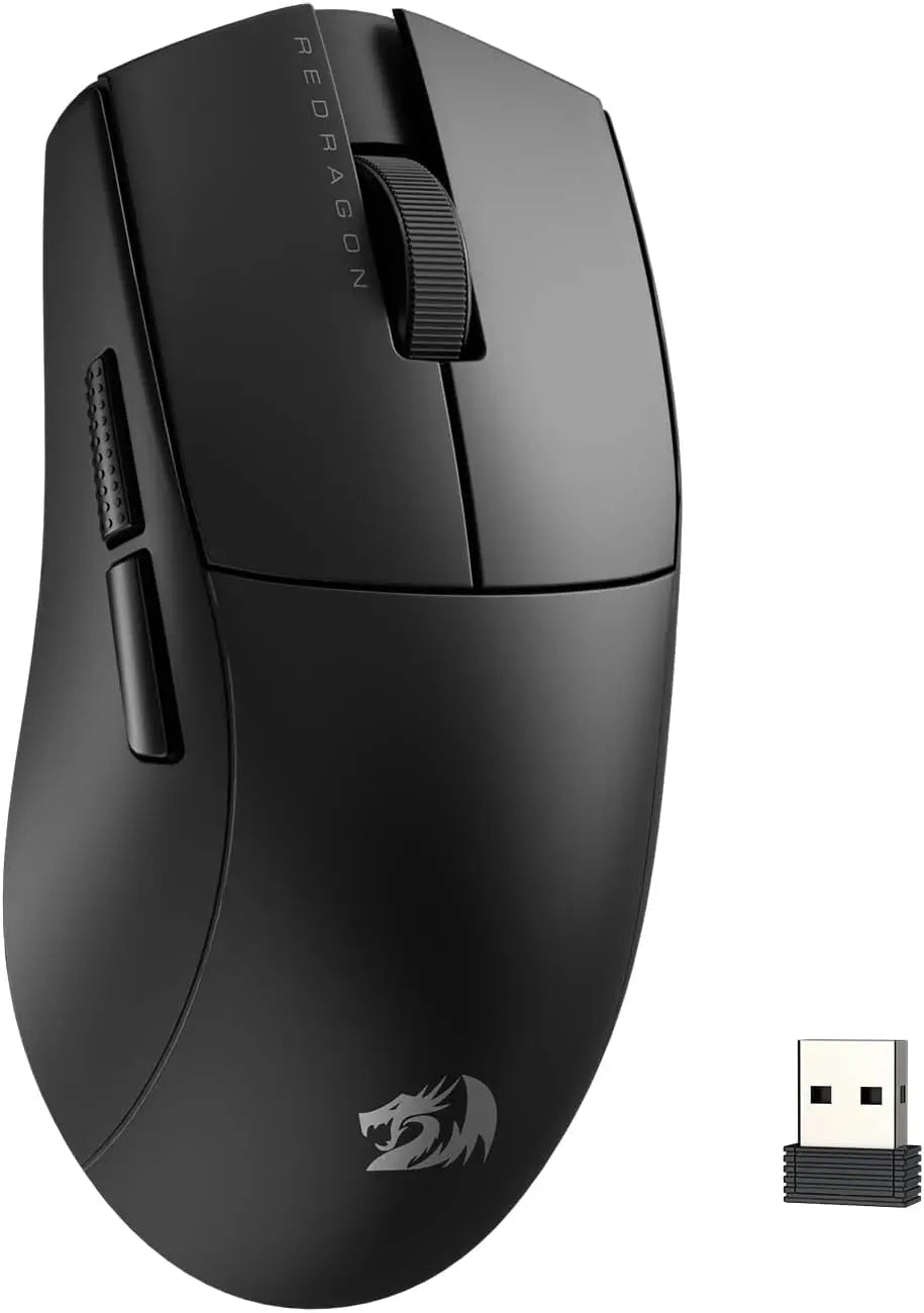 Redragon M916 Wireless Gamer Mouse, 49G Ultra-Light 8K DPI 2.4G Wireless Gaming Mouse w/Ergonomic Natural Grip Build Lootquake LLC  Techno geeks