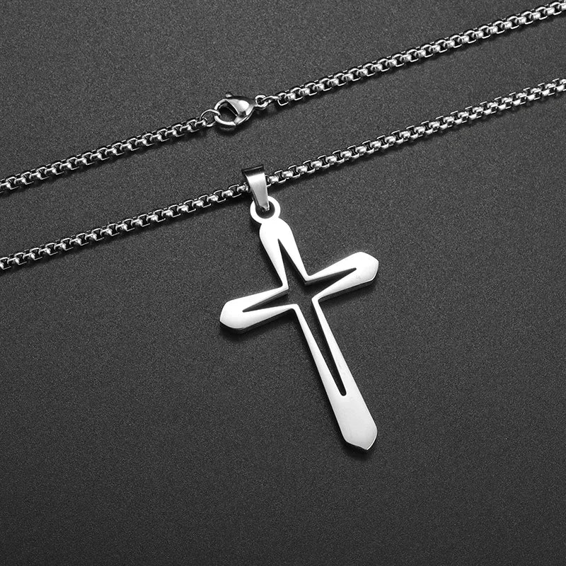 Exquisite Shining Crystal Cross Necklace Pendant Lucky Charming Fashion Jewelry Gift Unisex Lootquake LLC  Techno geeks