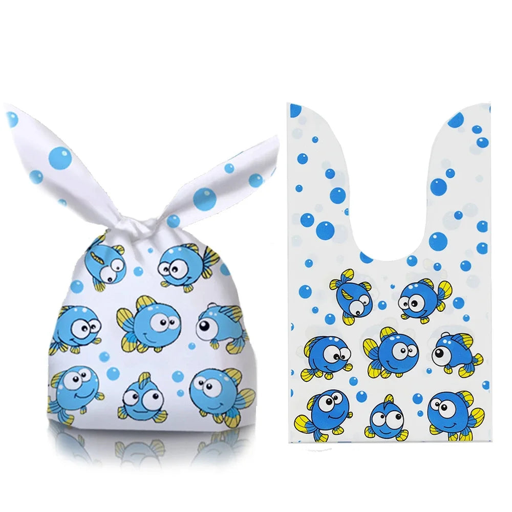 50Pcs Easter Rabbit Ear Bags Cookie Candy Gift Plastic Bags Pouch Baking Packaging for Biscuits Easter Decoration 2024 Birthday Lootquake LLC  Techno geeks