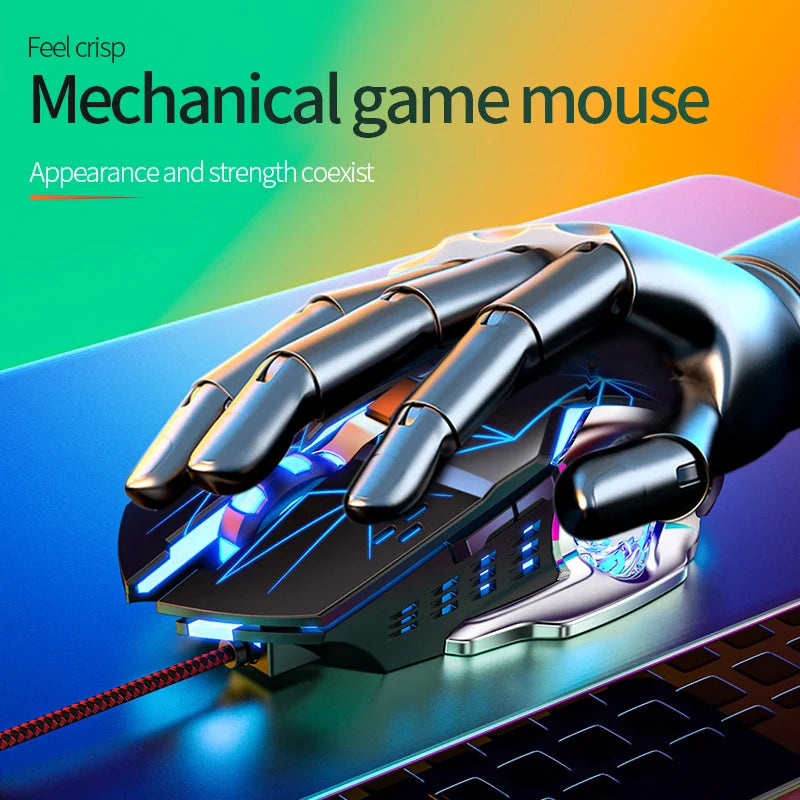 G15 Mechanical Gaming Mouse 7-Color Breathing Light Wired Laptop USB Desktop Office Computer Gaming Mouse Mute Lootquake LLC  Techno geeks
