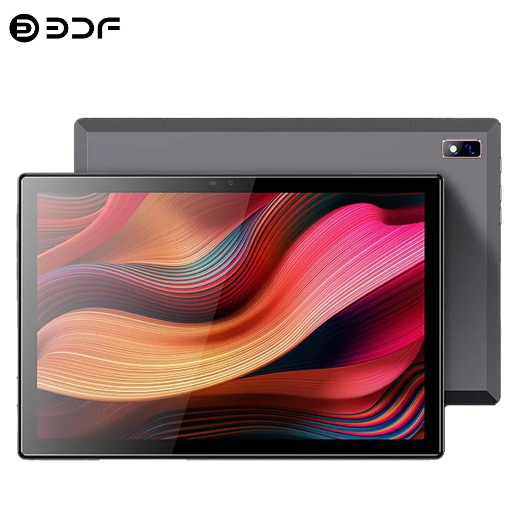 BDF New 10.1 Inch Android Tablets Octa Core 8GB RAM 256GB ROM 4G LTE Network AI Speed-up Tablet PC Dual SIM Dual 5G Wifi Type-C Lootquake LLC  Techno geeks