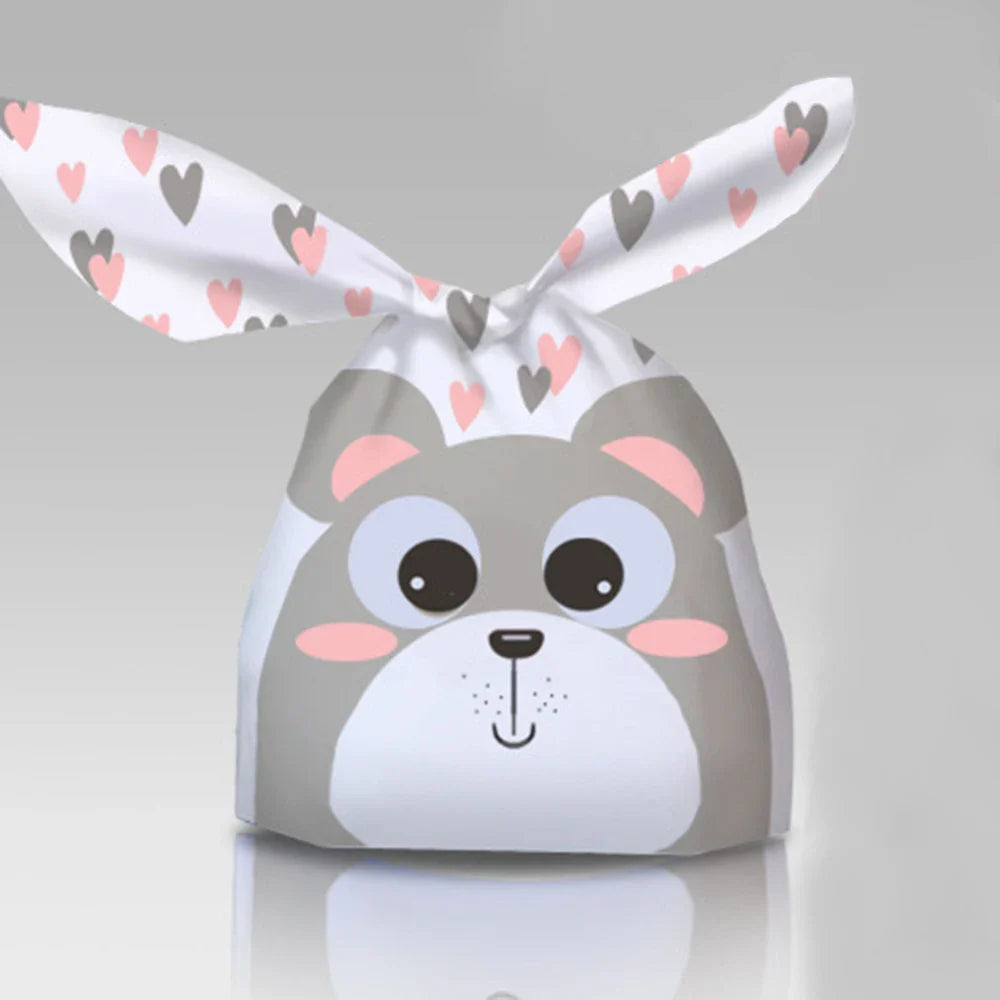 50Pcs Easter Rabbit Ear Bags Cookie Candy Gift Plastic Bags Pouch Baking Packaging for Biscuits Easter Decoration 2024 Birthday Lootquake LLC  Techno geeks