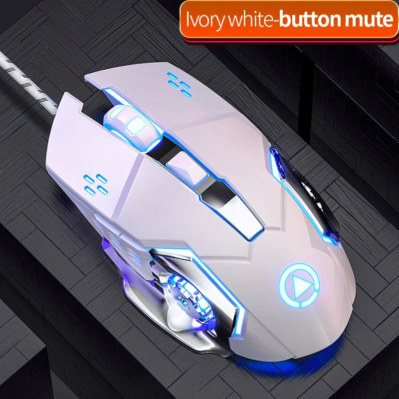 G15 Mechanical Gaming Mouse 7-Color Breathing Light Wired Laptop USB Desktop Office Computer Gaming Mouse Mute Lootquake LLC  Techno geeks