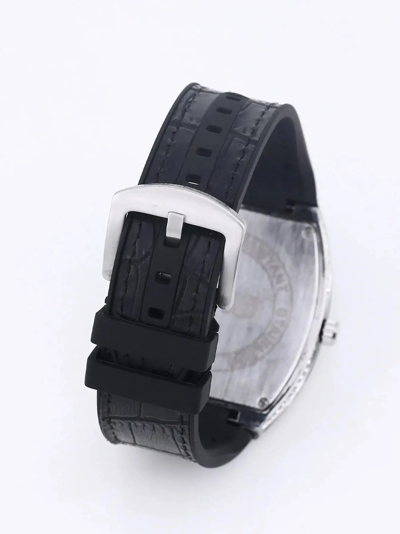 Luxury Diamond wristwatch for women Fasion and elegant quartz watch with silicone watchstrap Waterproof luminous Tonneau watch Lootquake LLC  Techno geeks