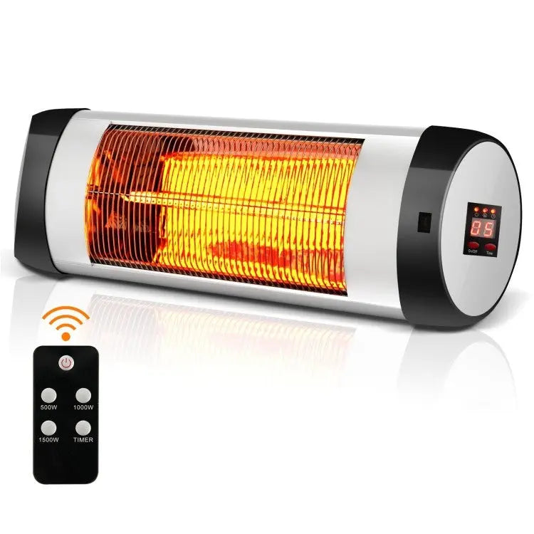 1,500 Watt 3 Mode Wall-Mounted Electric Infrared Heater with Remote Control HomePacific  Techno geeks