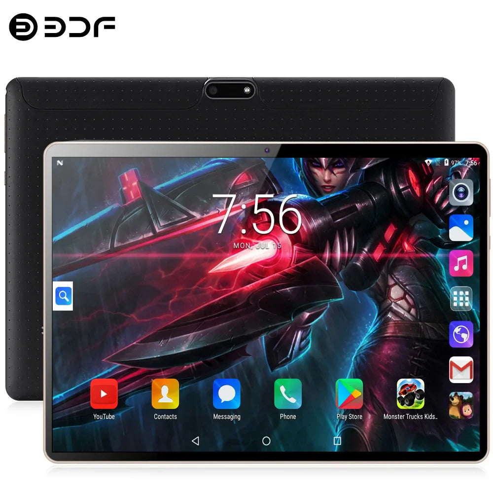 New Global Version 10 Inch Tablet Pc 4GB RAM 64GB ROM Octa Core Dual 3G Phone Call WiFi Bluetooth Google Play Android Tablets Lootquake LLC  Techno geeks
