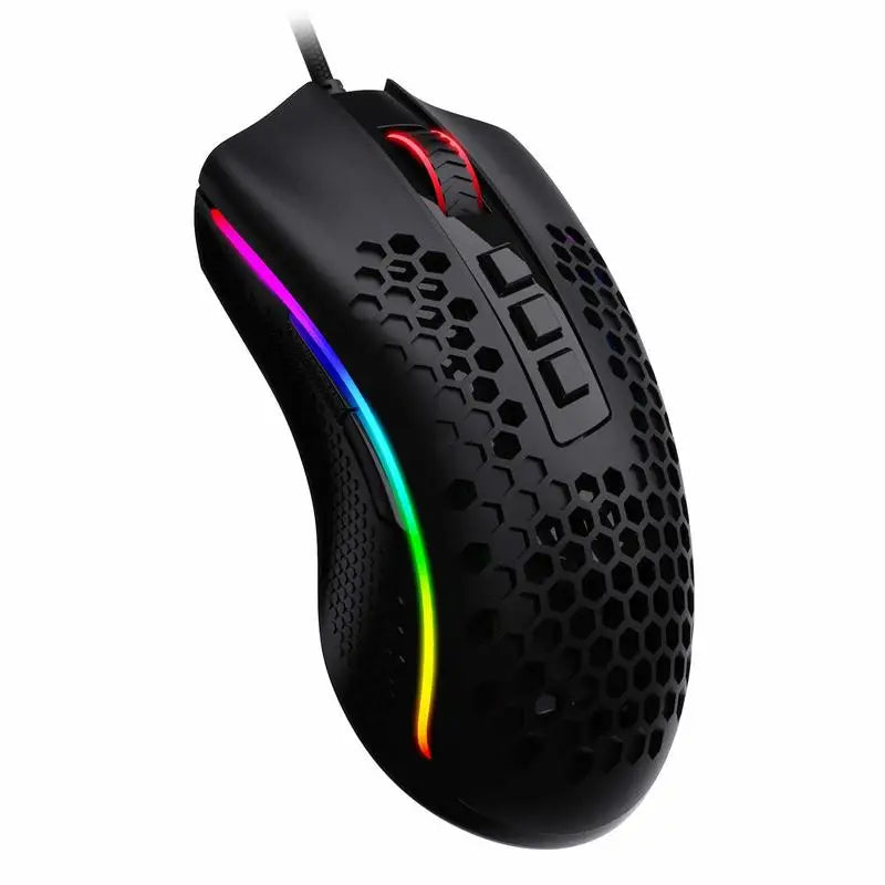 Redragon M808 Storm Lightweight RGB LED USB Gaming Mouse 12,400 DPI Optical Sensor 7 Programmable Buttons Precise Regist Lootquake LLC  Techno geeks