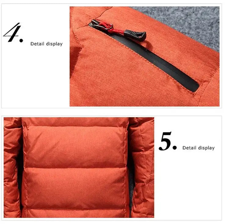 -20 Degree Winter Down Coat Men White Duck Down Parkas Jacket Mens Thick Warm Snow Parka Jacket Overcoat Windbreaker Warm Parkas Lootquake LLC  Techno geeks