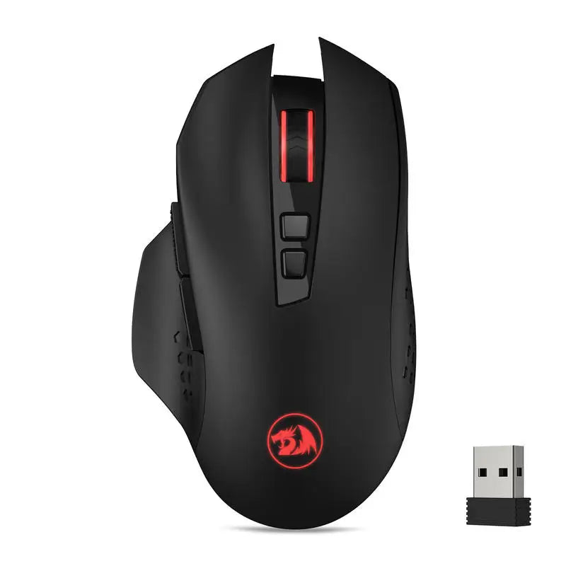 Redragon M656 Gainer Wireless Gaming Mouse, 4000 DPI 2.4Ghz Wireless Gamer Mouse w/ 5 DPI Levels, 7 Macro Buttons, Red LED Backl Lootquake LLC  Techno geeks