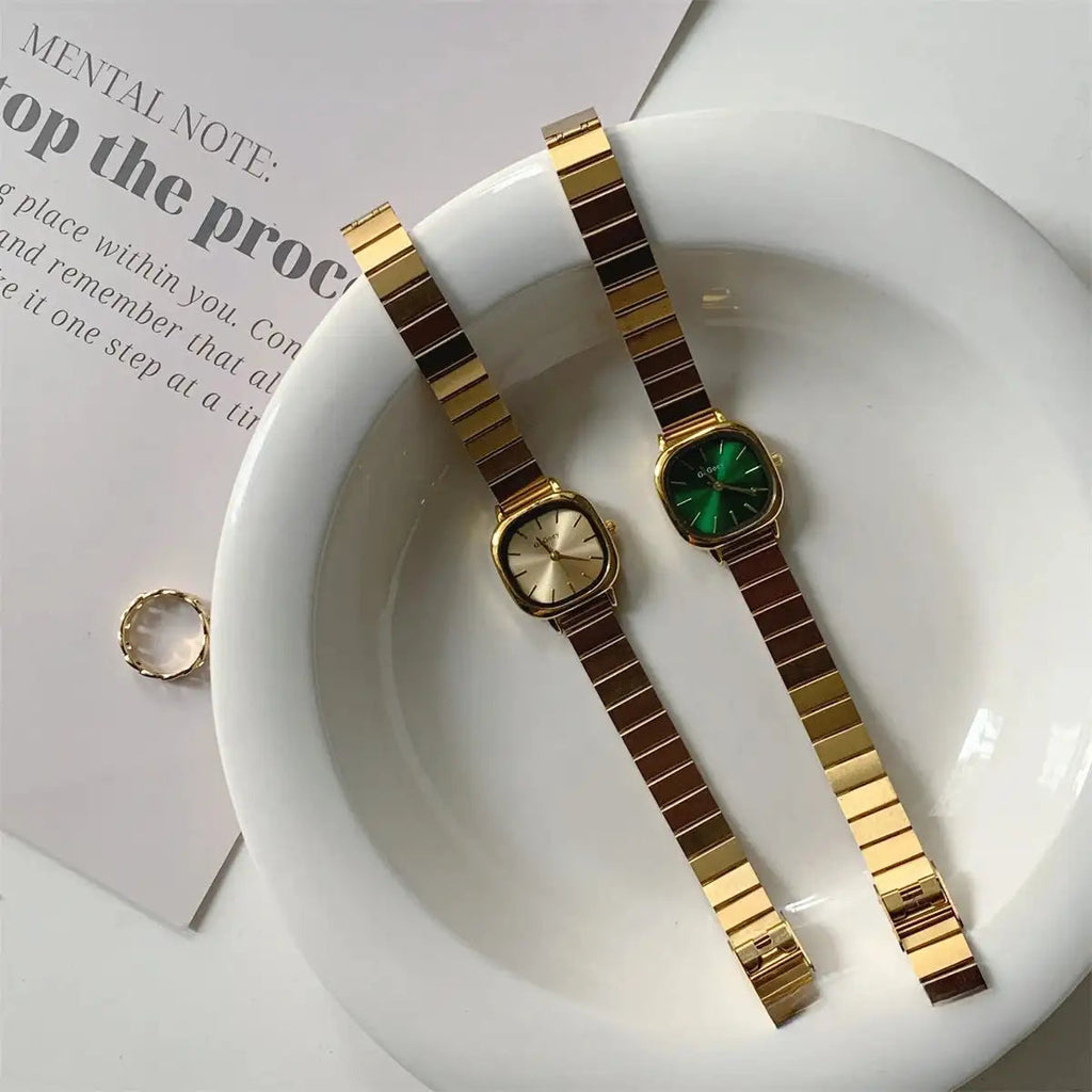 2024 Hot Brand Stainless Steel Strap Watch Women Luxury Gift Quartz Wristwatch Student Fashion Simple Square Quartz Watches Lootquake LLC  Techno geeks