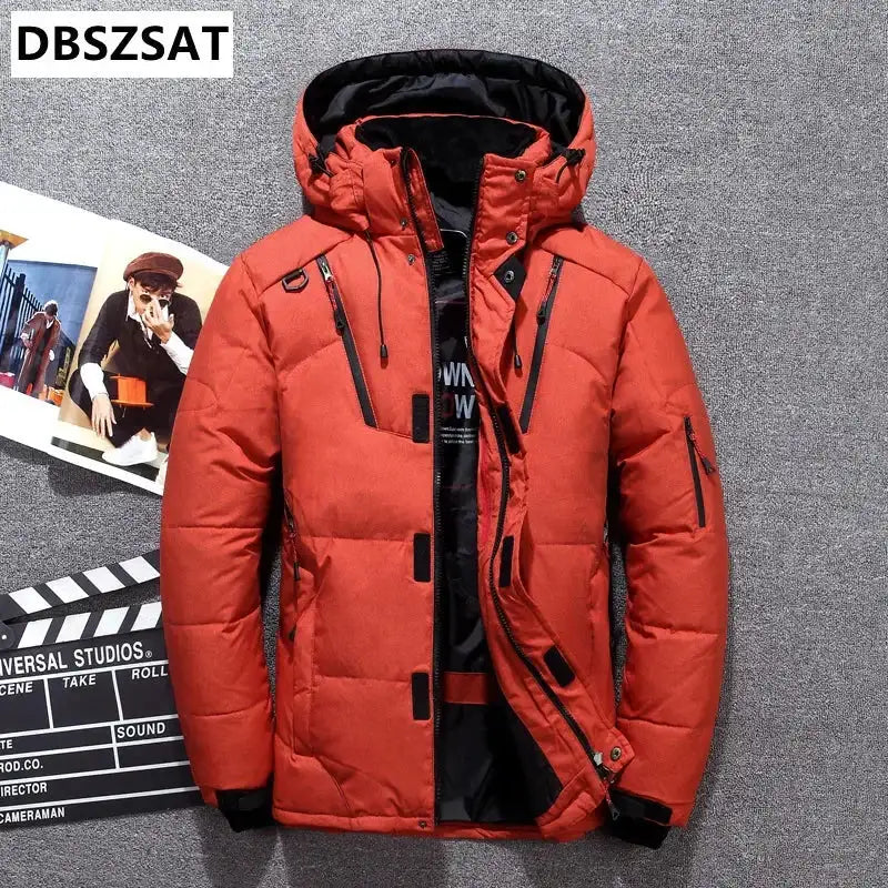 -20 Degree Winter Down Coat Men White Duck Down Parkas Jacket Mens Thick Warm Snow Parka Jacket Overcoat Windbreaker Warm Parkas Lootquake LLC  Techno geeks