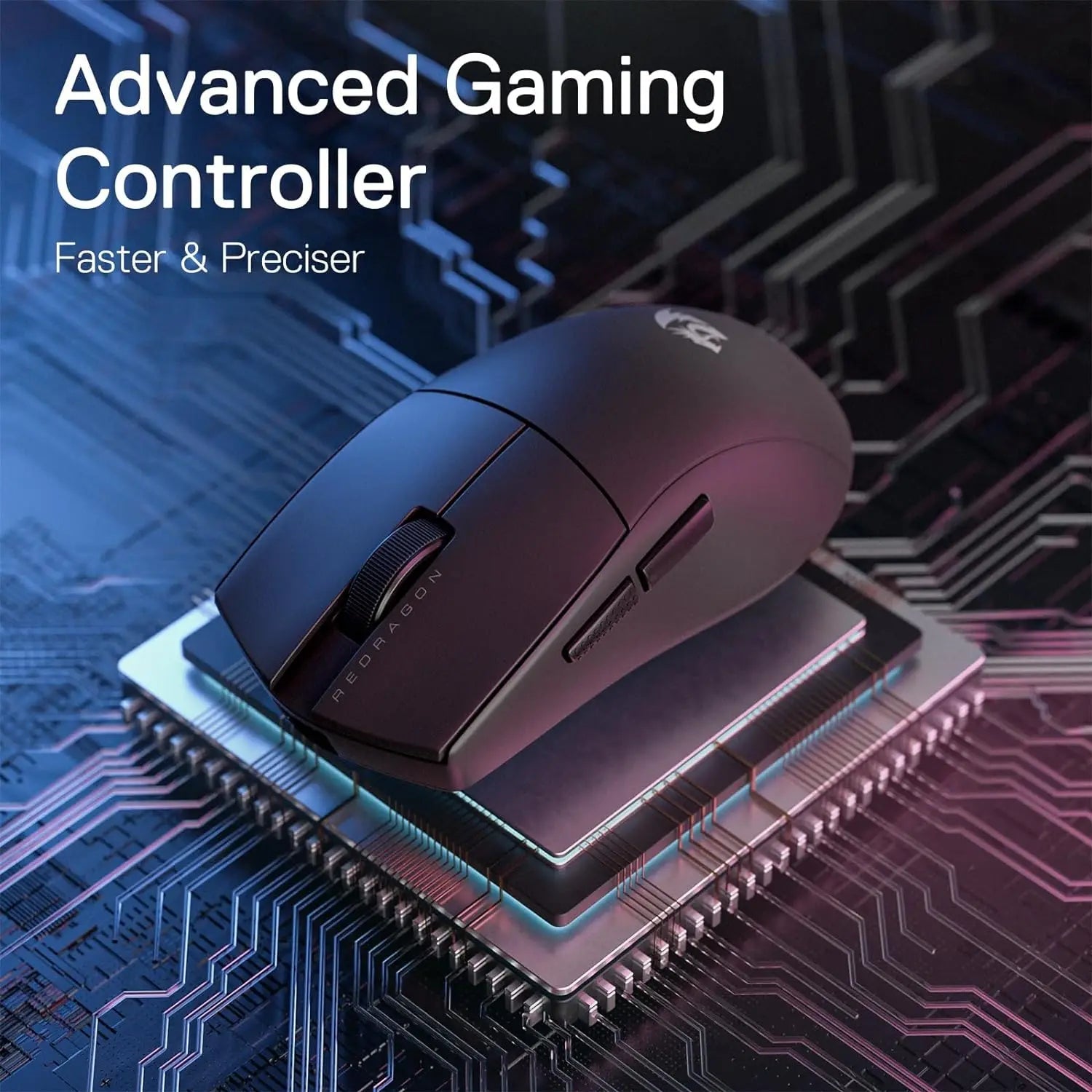 Redragon M916 Wireless Gamer Mouse, 49G Ultra-Light 8K DPI 2.4G Wireless Gaming Mouse w/Ergonomic Natural Grip Build Lootquake LLC  Techno geeks