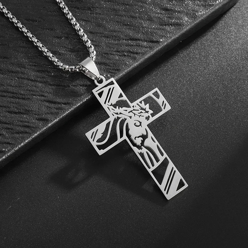 Exquisite Shining Crystal Cross Necklace Pendant Lucky Charming Fashion Jewelry Gift Unisex Lootquake LLC  Techno geeks