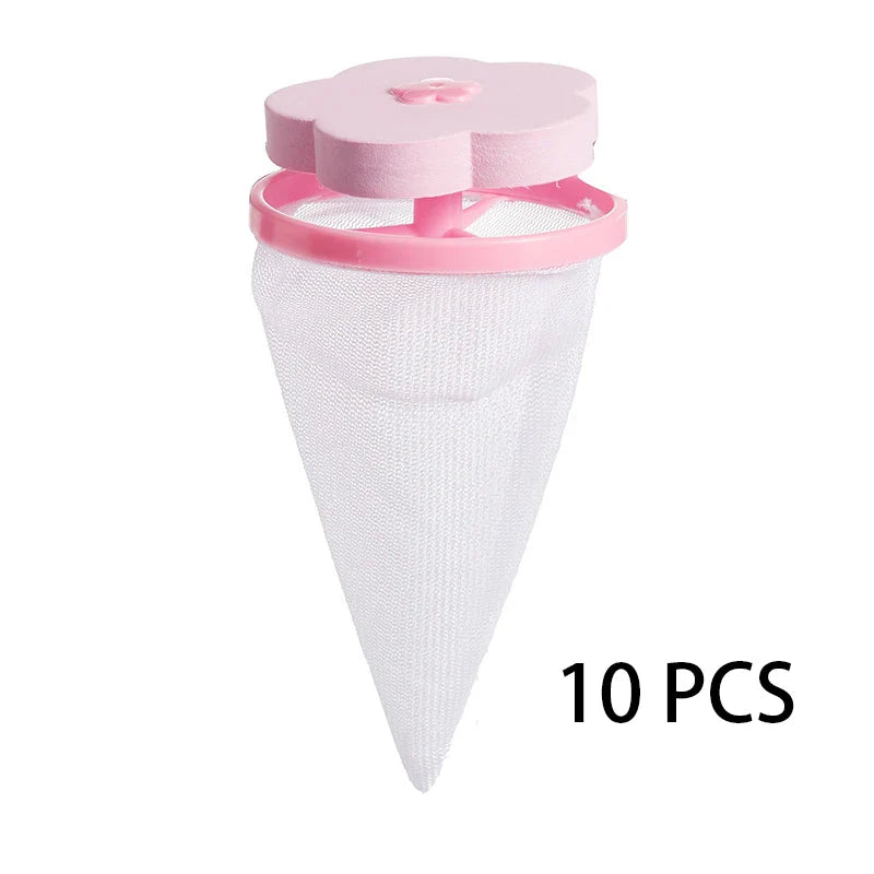 1-10pcs Pet Hair Remover Washing Machine Floating Lint Filter Bag Clothes Hair Cleaning Cat Hair Catcher Reusable Laundry Tools Lootquake LLC  Techno geeks