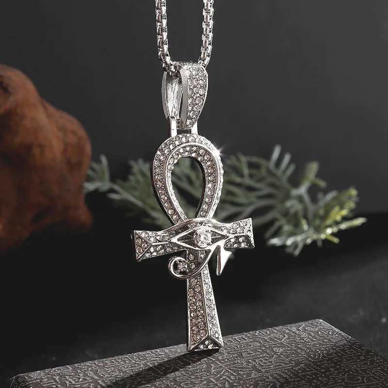Exquisite Shining Crystal Cross Necklace Pendant Lucky Charming Fashion Jewelry Gift Unisex Lootquake LLC  Techno geeks