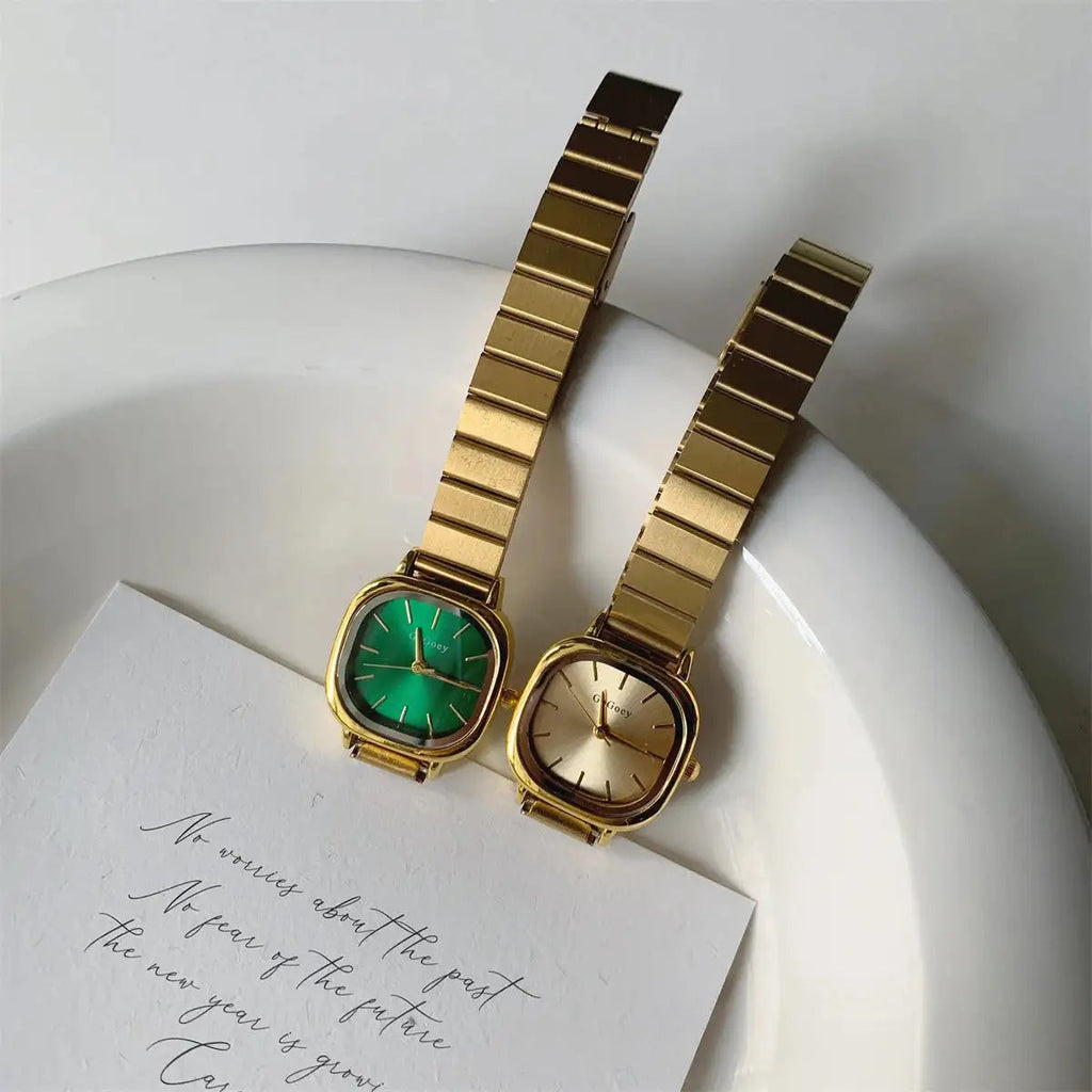 2024 Hot Brand Stainless Steel Strap Watch Women Luxury Gift Quartz Wristwatch Student Fashion Simple Square Quartz Watches Lootquake LLC  Techno geeks