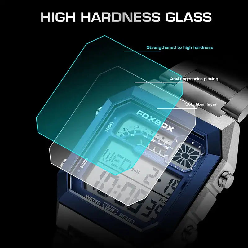 LIGE 2025 Men's watches Luxury LED Luminous Date Wristwatch Waterproof Sports Square  Casual Quartz Watches male reloj hommes Lootquake LLC  Techno geeks