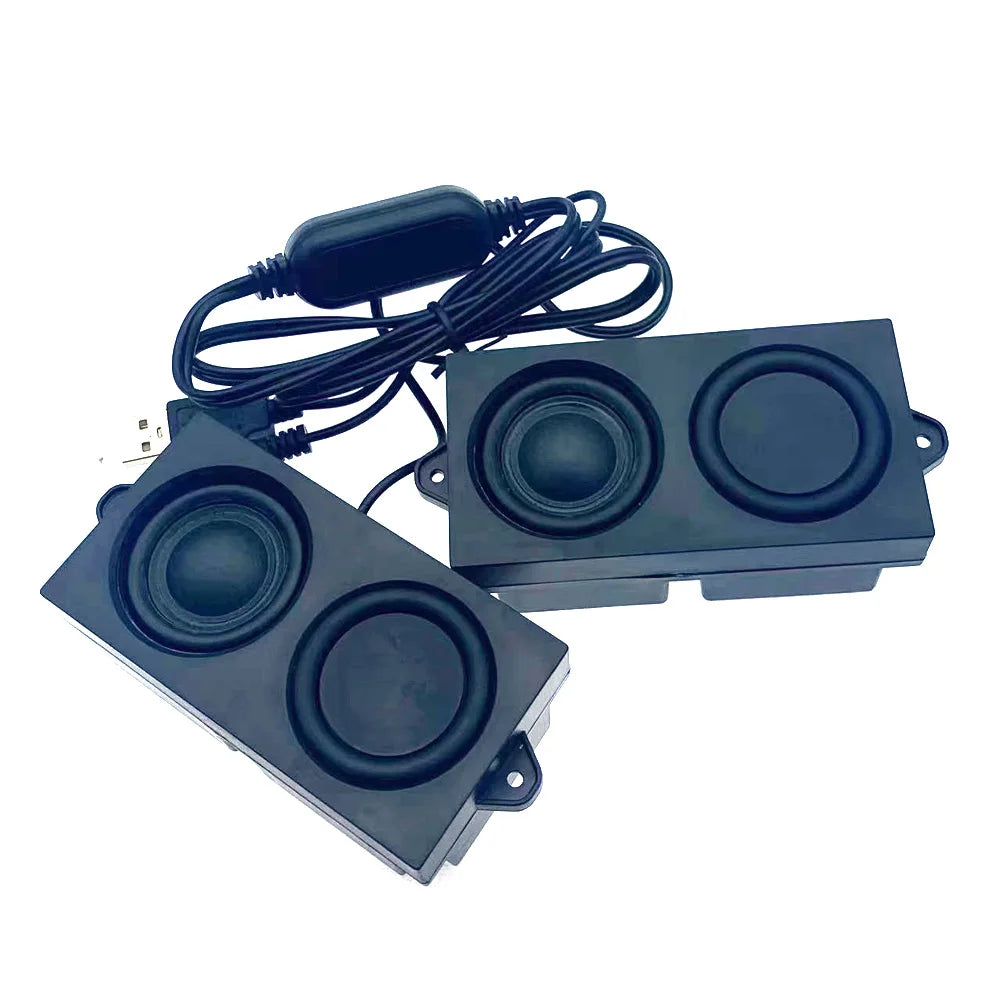 1 Pairs Portable Wired Bluetooth Speakers Wired Bass Stereo Subwoofer Speaker For Laptop Smartphones Desktop MP4 MP3 Players Lootquake LLC  Techno geeks