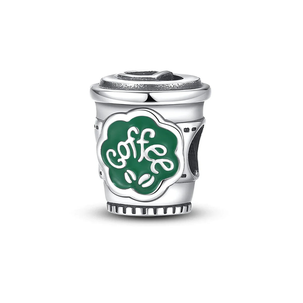 Coffee Cup Charms 925 Silver Beads For Woman Fit Original Bracelet Making Fashion Jewelry Lootquake LLC  Techno geeks