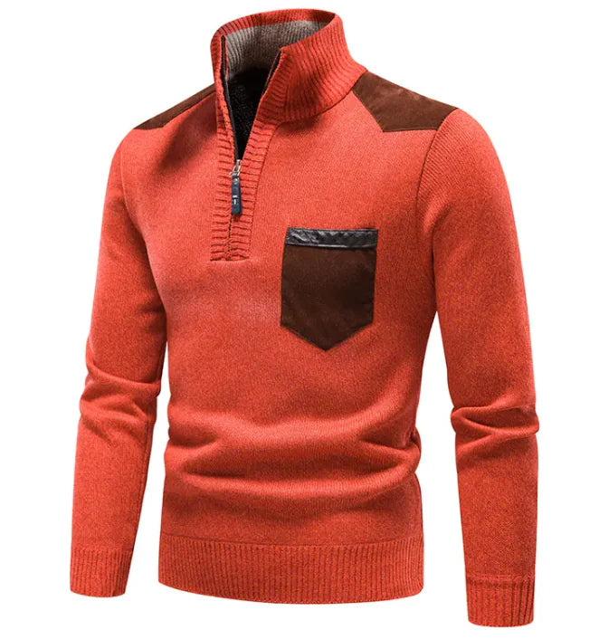 Cozy Plush Quarter-Zip Sweater Techno geeks  Techno geeks
