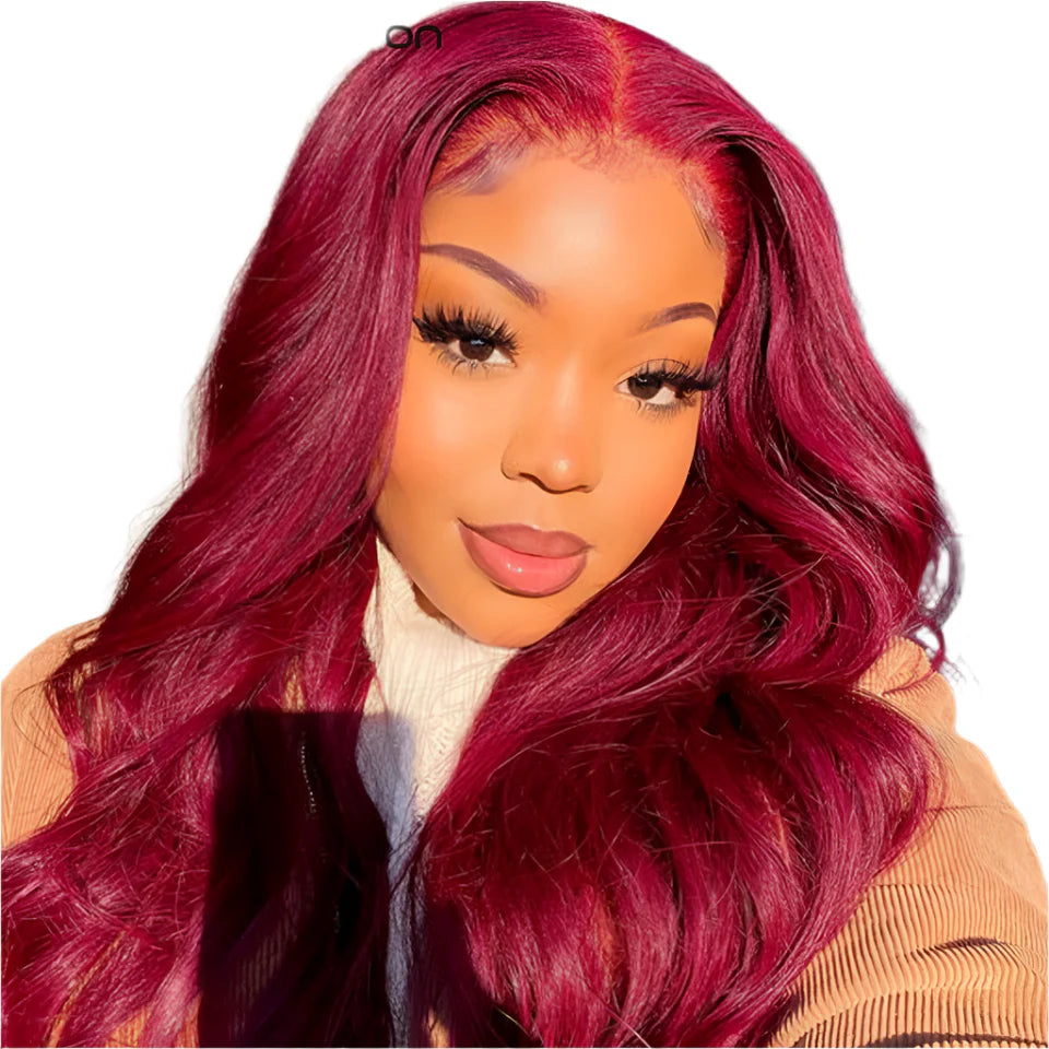 Brazilian Body Wave Bundles | Red Burgundy Human Hair Extensions (1/3/4 Pcs Weave Deals) Luxegan  Techno geeks