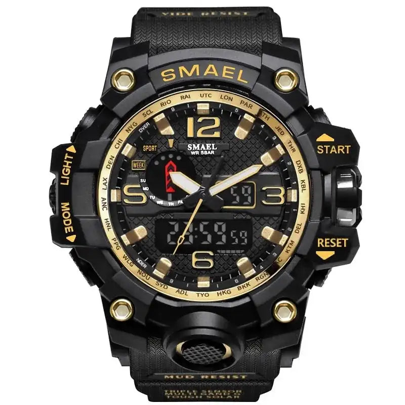 SMAEL Brand Men Sports Watches Dual Display Lootquake LLC  Techno geeks