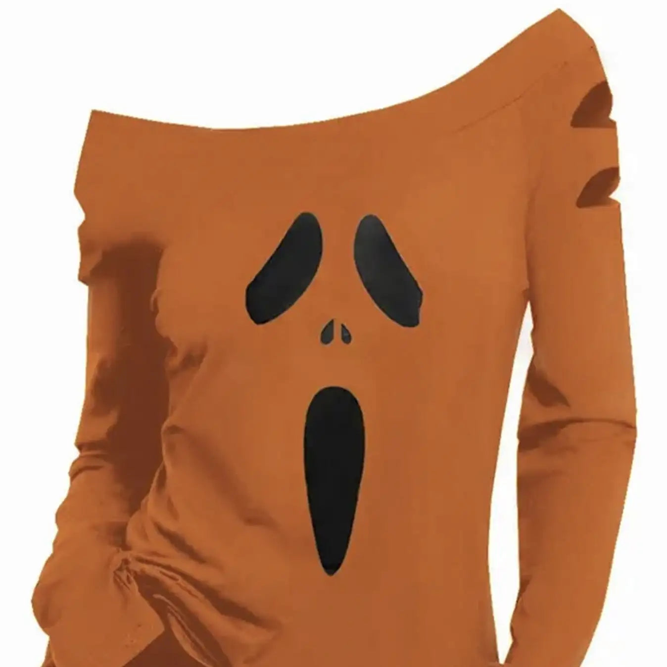 Ladies' Halloween Pumpkin Shirt Lootquake LLC  Techno geeks