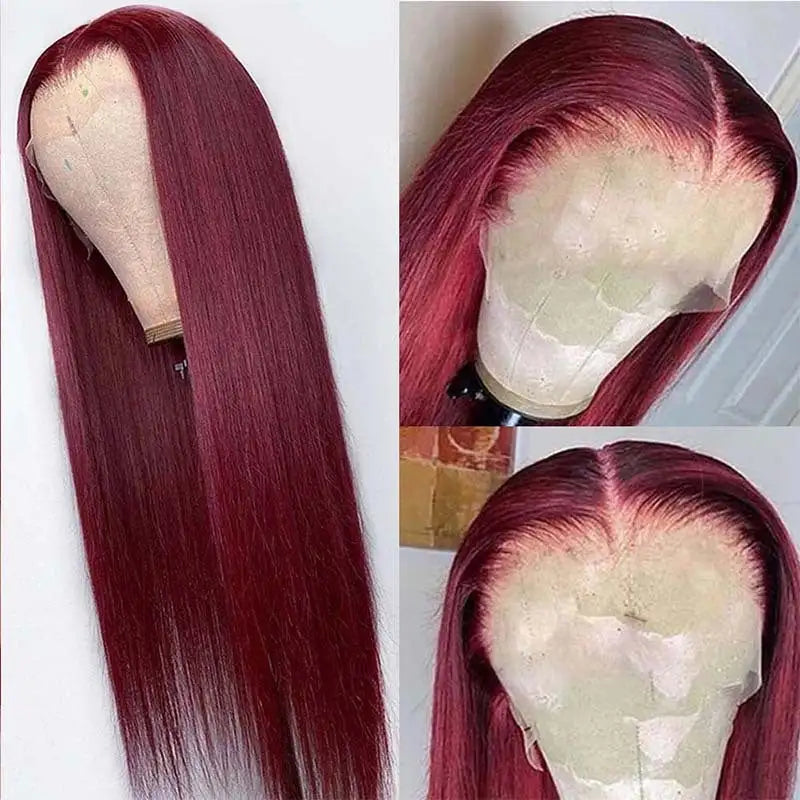 Full Headgear Long Straight Front Lace Wig Smooth Hair Lootquake LLC  Techno geeks