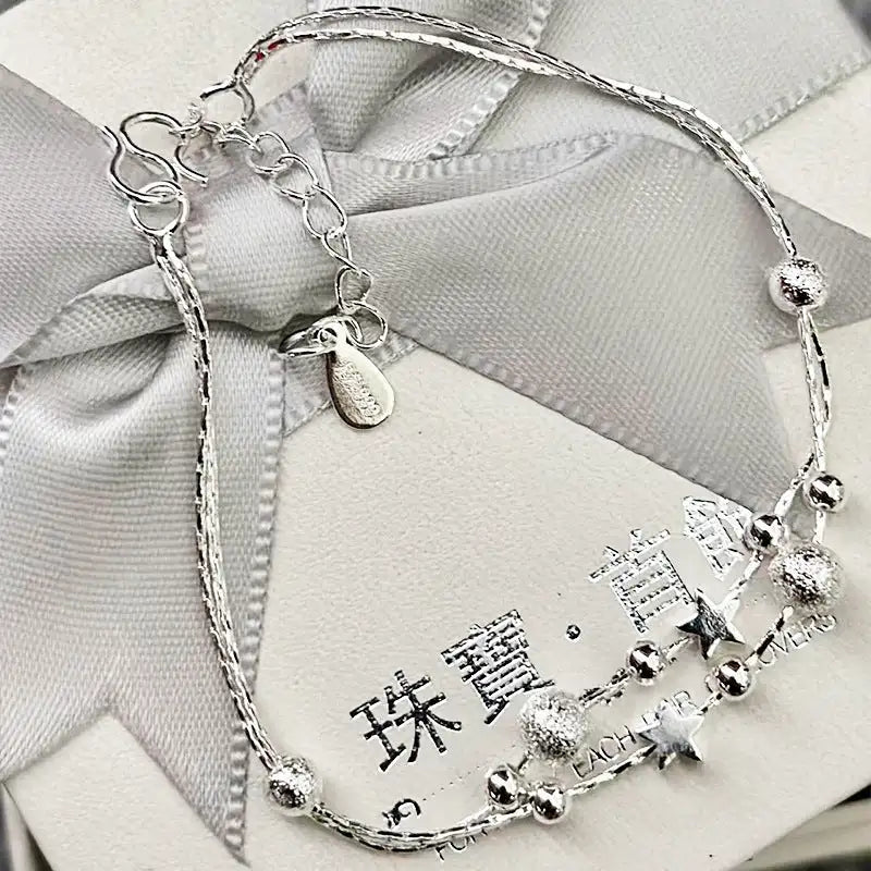 Design Double Circles Star Bracelet Female Fashion Lootquake LLC  Techno geeks