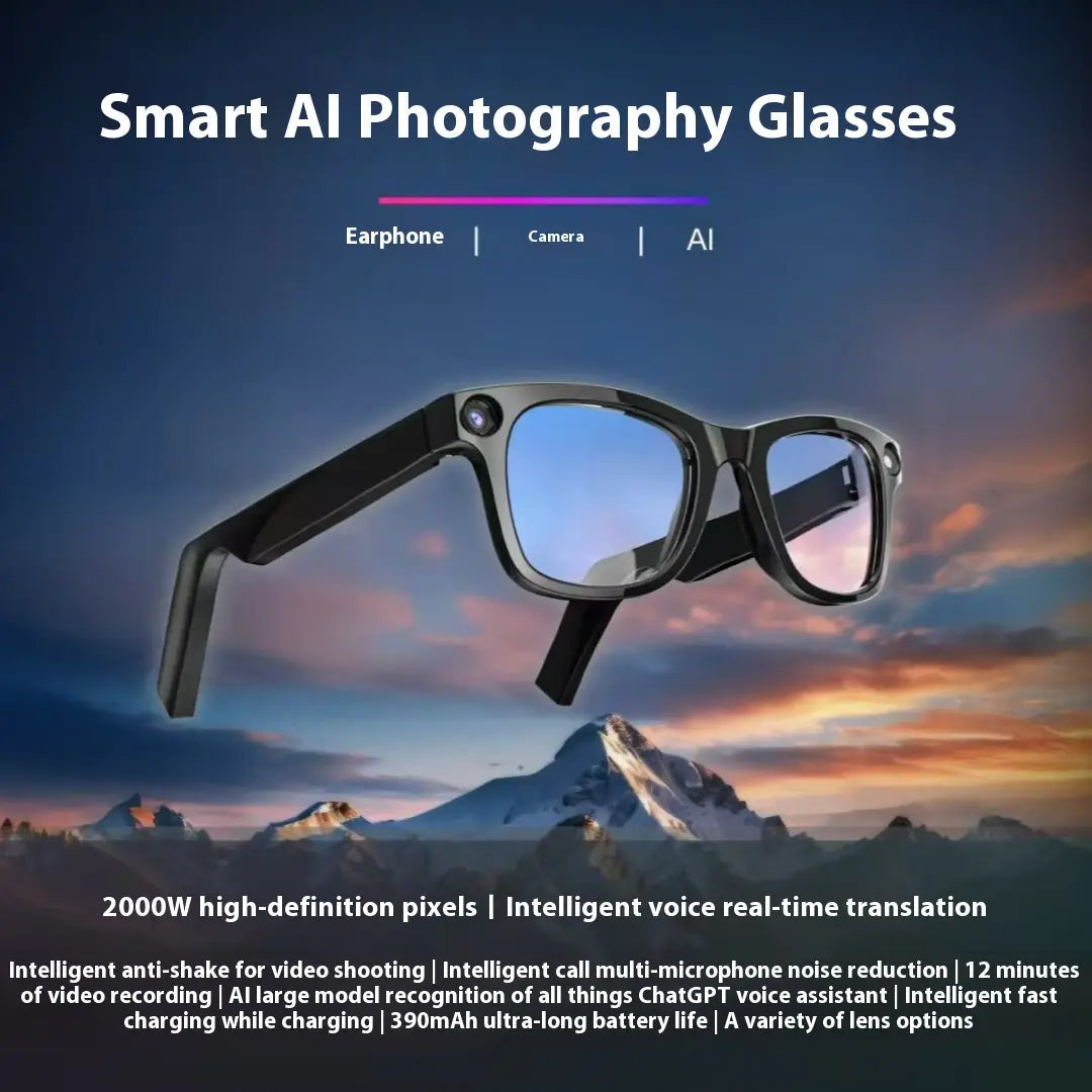 AI Camera Smart Glasses Techno geeks  Techno geeks