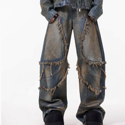 American-style Distressed Machete Jeans Lootquake LLC  Techno geeks