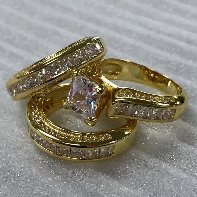 White Zircon Commemorative Women's Love Ring Lootquake LLC  Techno geeks