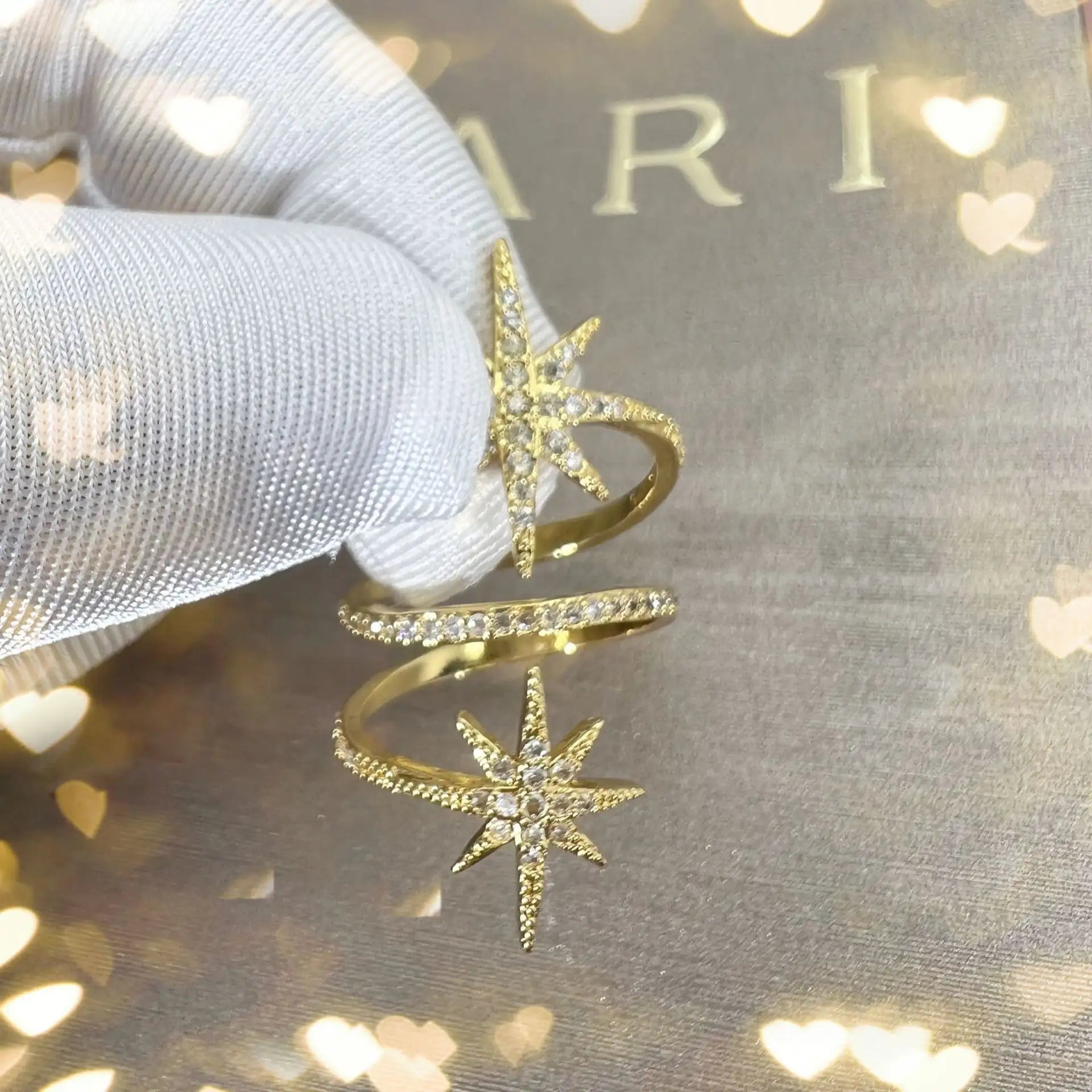 Geometric Asterism Ring Fashion Lootquake LLC  Techno geeks