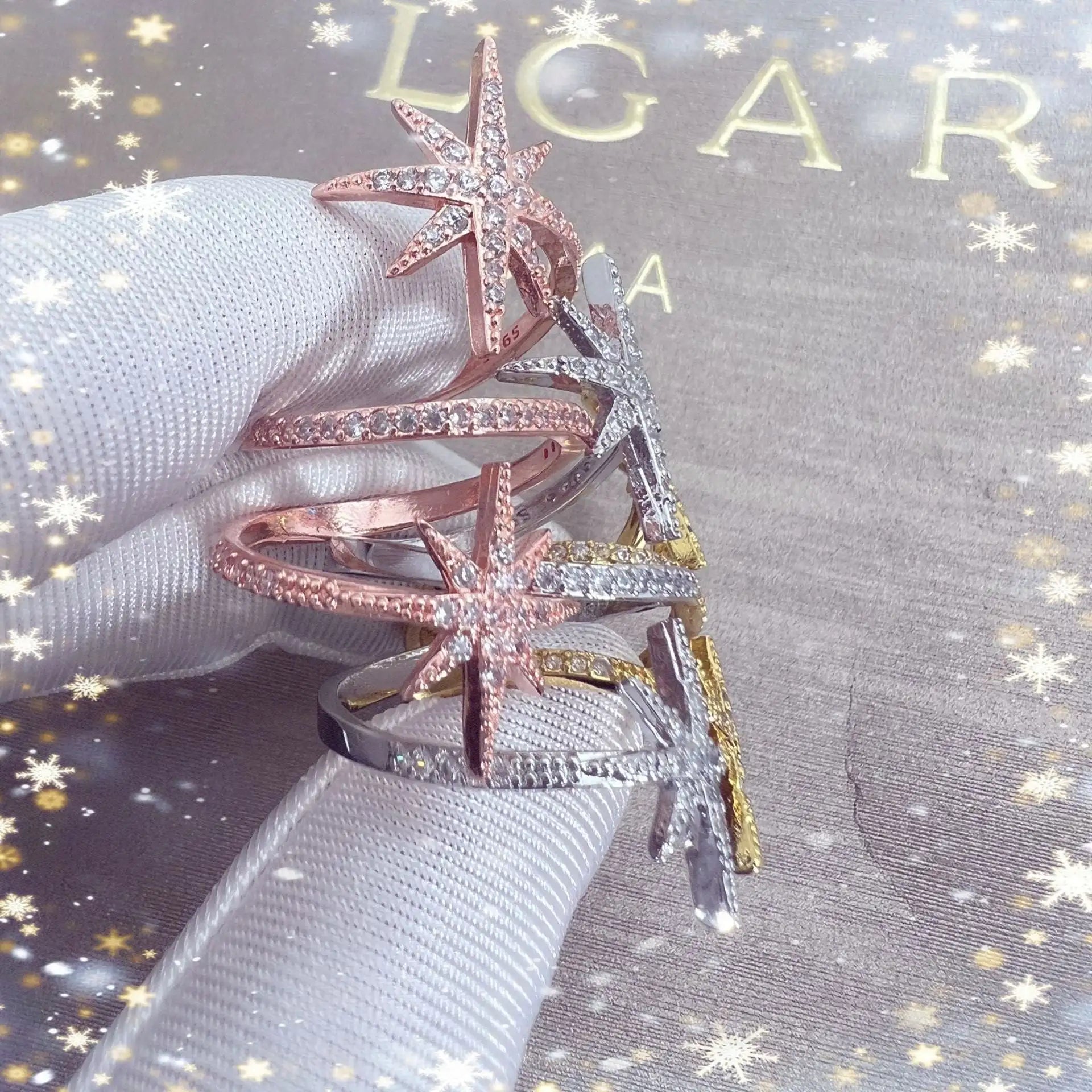 Geometric Asterism Ring Fashion Lootquake LLC  Techno geeks