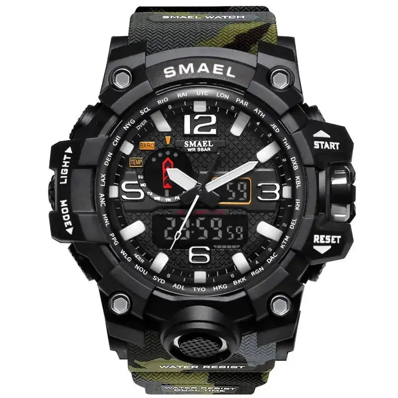 SMAEL Brand Men Sports Watches Dual Display Lootquake LLC  Techno geeks