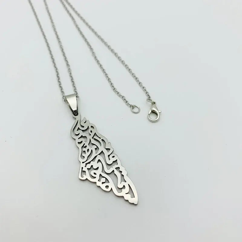 Stainless Steel Palestine Pendant Chain Necklaces Lootquake LLC  Techno geeks