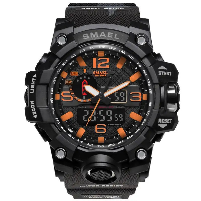 SMAEL Brand Men Sports Watches Dual Display Lootquake LLC  Techno geeks