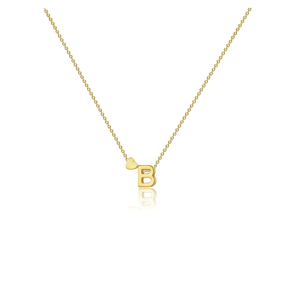 CAROVO Initial Necklaces for Women Dainty 14K Gold Plated Letter B Initial Pendant Necklace Simple Gold Initial Necklaces Jewelry Gifts for Women Valentines Gifts Lootquake LLC  Techno geeks