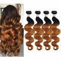 IMAYLI Body Wave 10A 4 Bundles 100% Unprocessed Ombre Brazilian Hair T1B/30 Deal US  Techno geeks