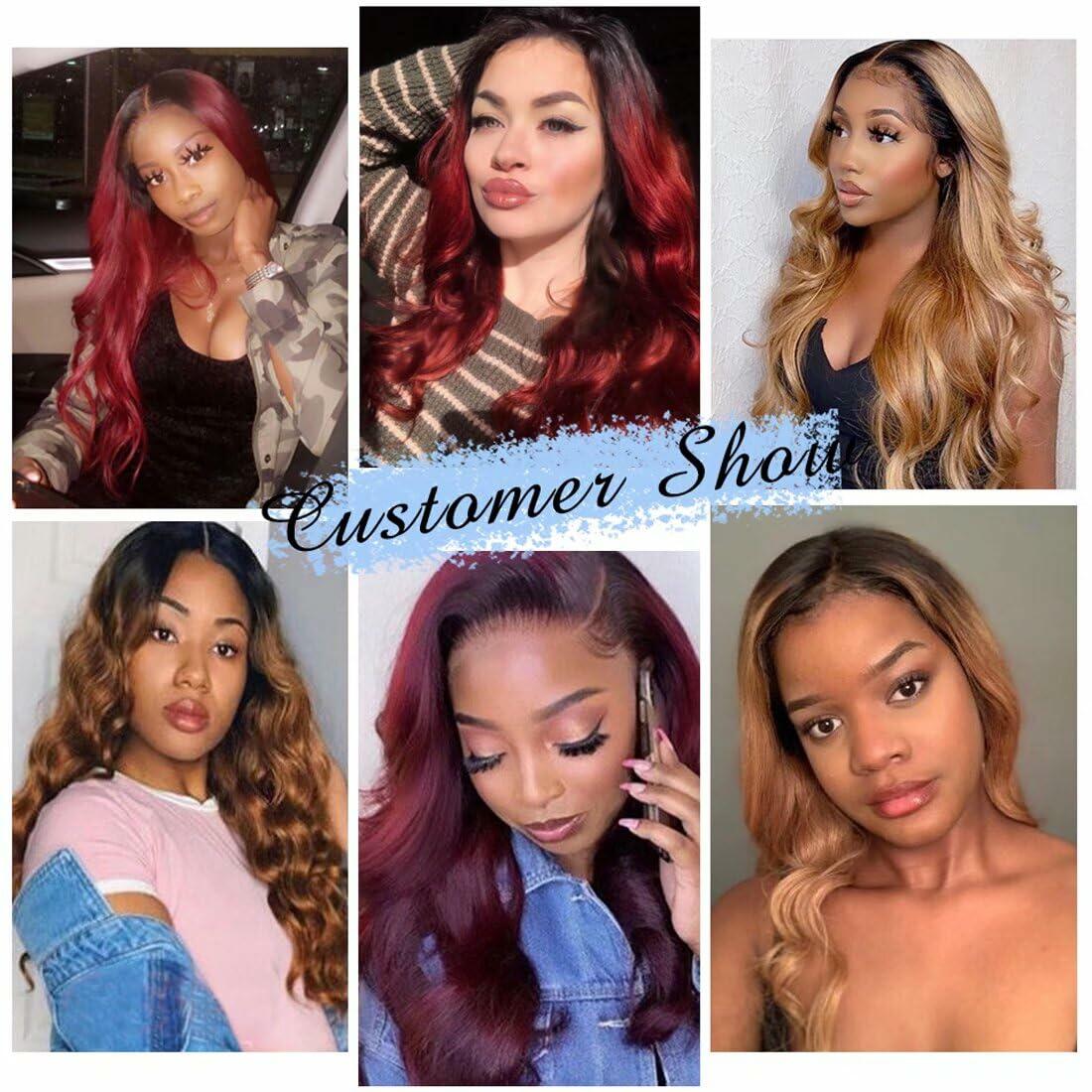 IMAYLI Body Wave 10A 4 Bundles 100% Unprocessed Ombre Brazilian Hair T1B/30 Deal US  Techno geeks