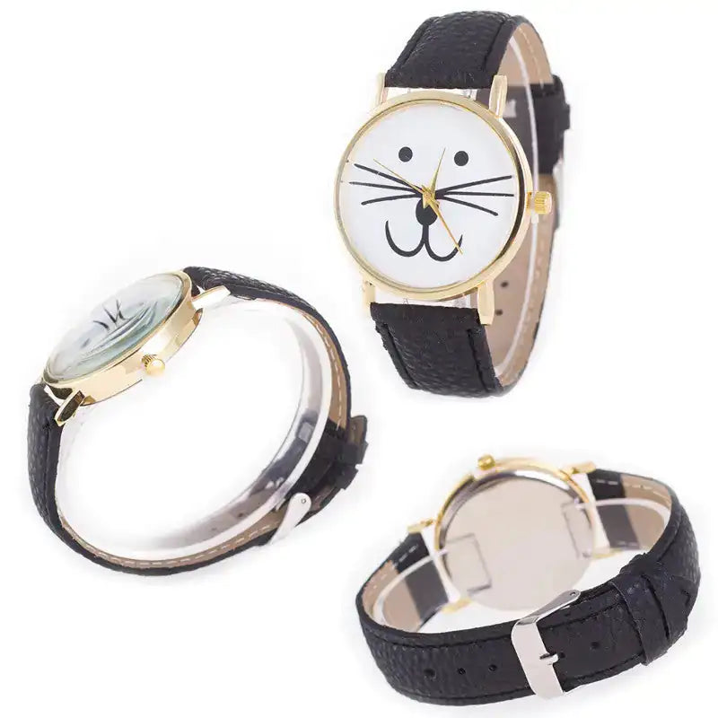 Mr. Whiskers Cat Watches 9 lives And 9 colors Lootquake LLC  Techno geeks