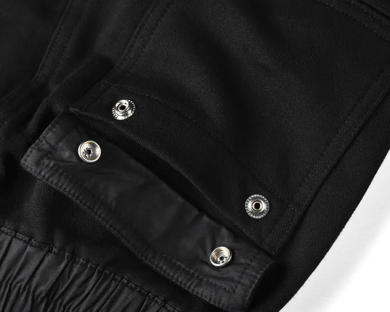 Multi-Pocket Cargo Pants with Zippers and Fleece Lining Techno geeks  Techno geeks