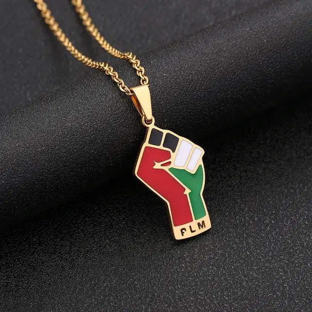 Stainless Steel Palestine Pendant Chain Necklaces Lootquake LLC  Techno geeks