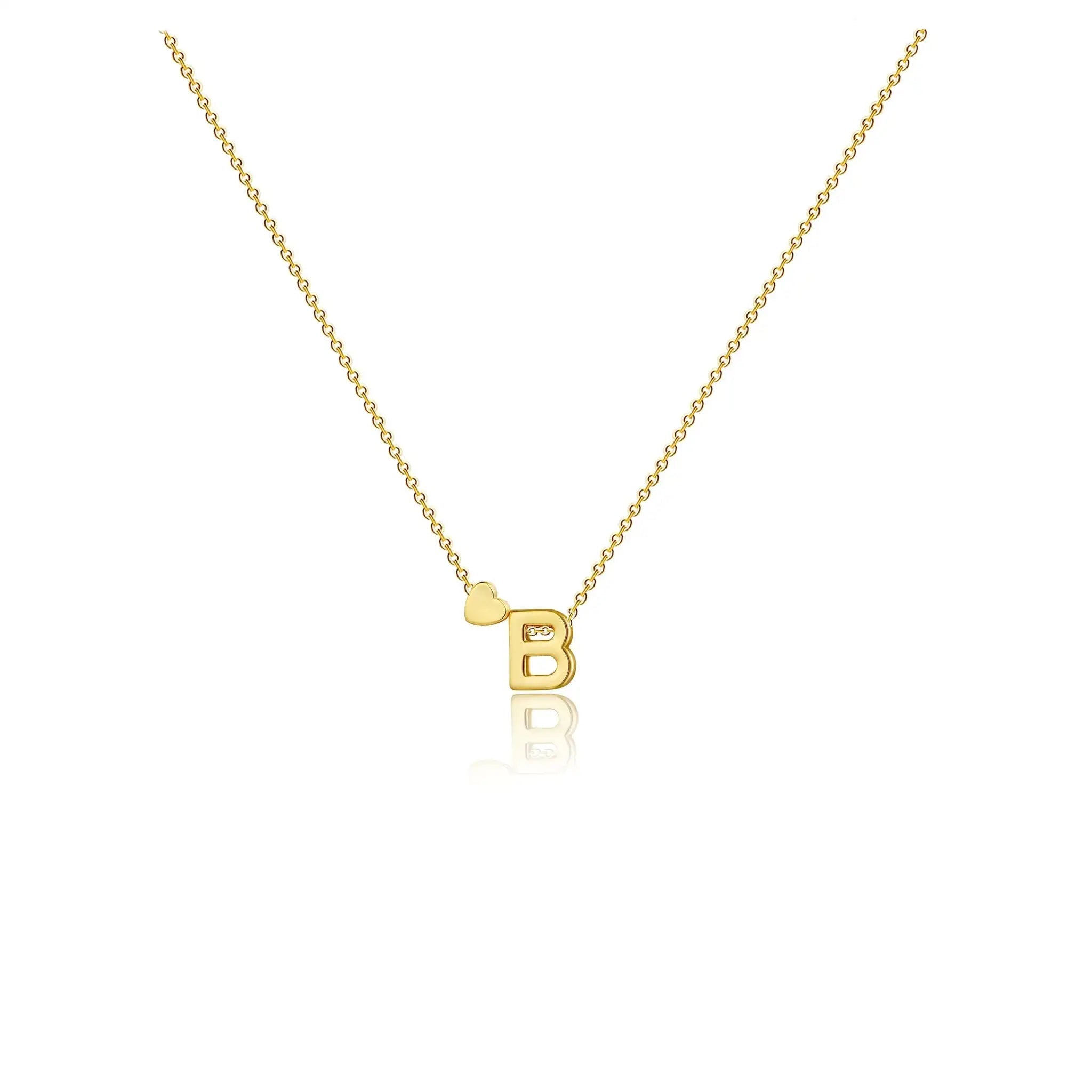 CAROVO Initial Necklaces for Women Dainty 14K Gold Plated Letter B Initial Pendant Necklace Simple Gold Initial Necklaces Jewelry Gifts for Women Valentines Gifts Lootquake LLC  Techno geeks